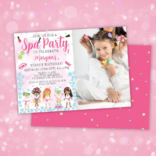 Invitation pour une fête d'anniversaire Photo Spa