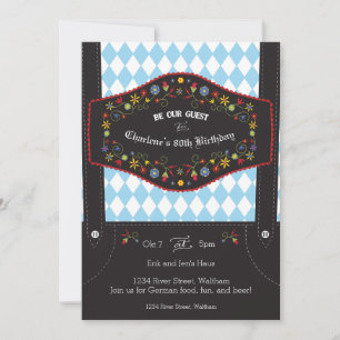Invitation pour une fête d'anniversaire sur le thè