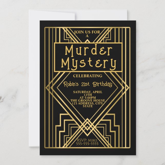 Invitation pour une fête d'anniversaire sur le thè (Devant)
