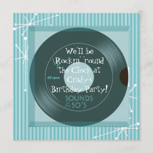 Invitation pour une fête d'anniversaire sur le thè