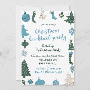 Invitation pour une fête de cocktail de Noël Migno