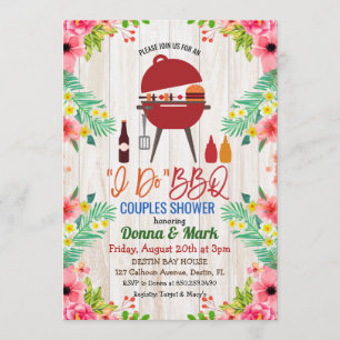 Invitation pour une Fête de Couple Tropicale Luau