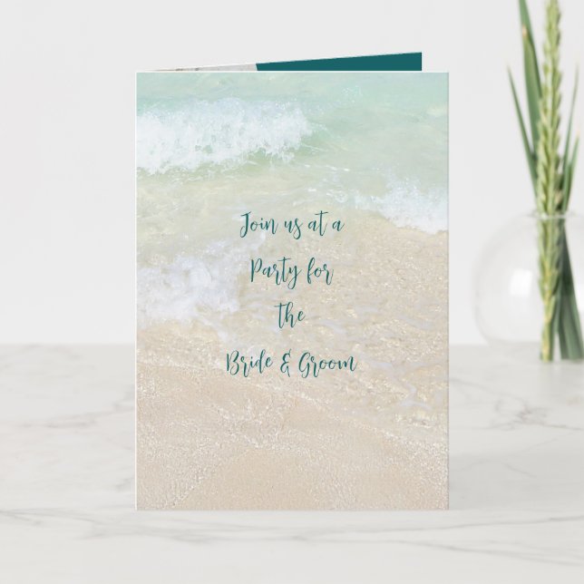 Invitation pour une fête de couples sur la plage a (Devant)
