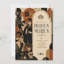 Invitation pour une fête de Dia De Los Muertos