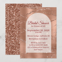 Invitation pour une fête de fiançailles Carte Rose