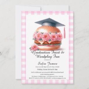 Invitation pour une fête de fin d'études Grill and