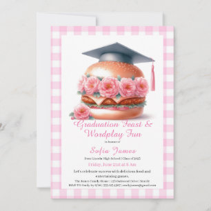 Invitation pour une fête de fin d'études Grill and
