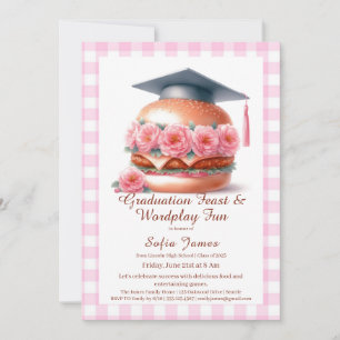 Invitation pour une fête de fin d'études Grill and