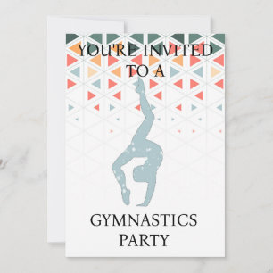 Invitation pour une fête de gymnastique