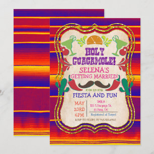 Invitation pour une fête de mariage à thème mexica