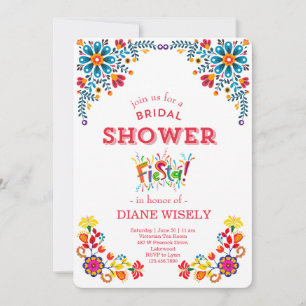 Invitation pour une fête de mariage mexicaine flor
