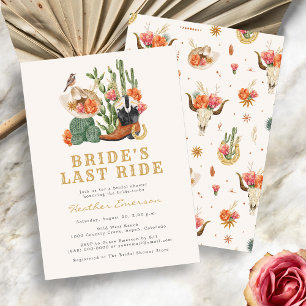 Invitation pour une fête de mariage western
