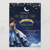 Invitation pour une fête de Quinceanera sous la nu