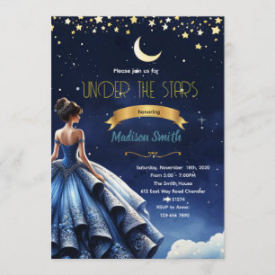 Invitation pour une fête de Quinceanera sous la nu