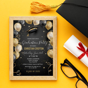 Invitation pour une fête de remise de diplômes ave