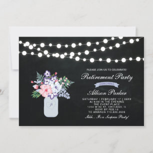 Invitation pour une fête de retraite surprise sur 