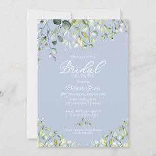 Invitation pour une fête de thé de mariage avec ve