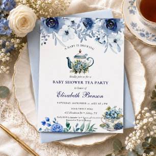 Invitation pour une fête de thé pour bébé 'Un bébé