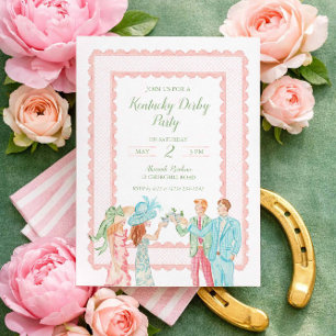 Invitation pour une fête du Kentucky Derby, design