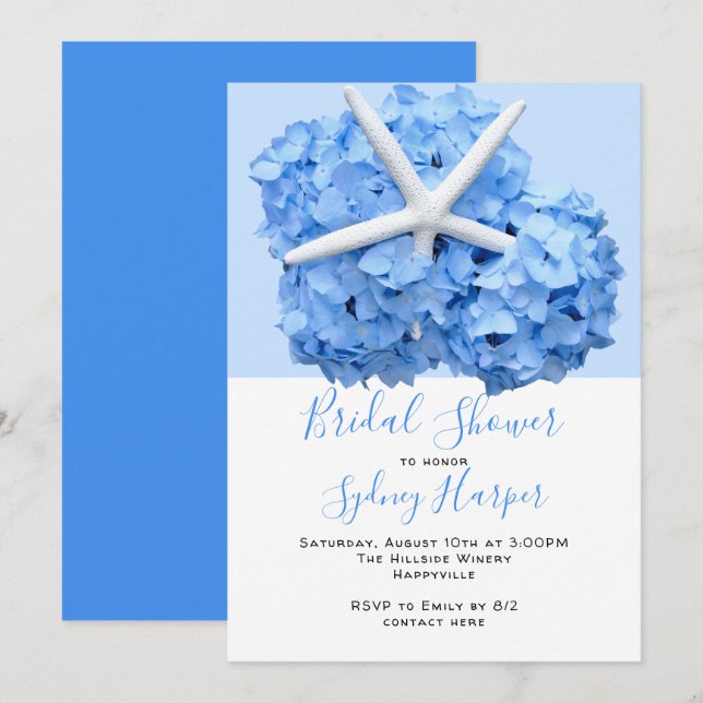 Invitation pour une fête prénuptiale dans un jardi (Devant / Derrière)