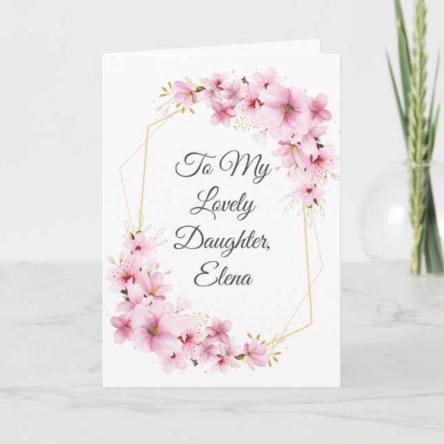 Invitation Pour une fille qui devient mère - Fête des Mères (Devant)