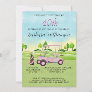 Invitation pour une golfeuse à l'occasion de son 4