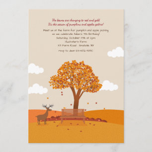 Invitation pour une journée d'automne