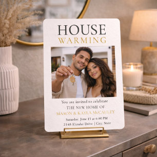 Invitation pour une nouvelle maison moderne
