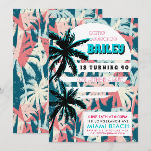 Invitation pour une soirée d'anniversaire à Miami 