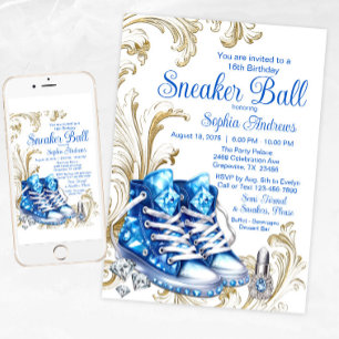 Invitation pour une soirée de basket à thème avec 