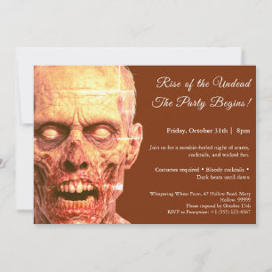 Invitation pour une soirée de costumes d'Halloween