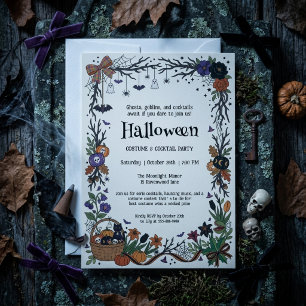Invitation pour une soirée de costumes d'Halloween