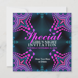 Invitation pour une soirée de filles Groovy Girls