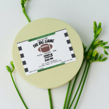 Invitation pour une soirée de football