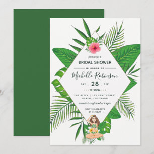 Invitation pour une soirée de mariage hawaïenne Al