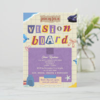 Invitation pour une soirée de tableau de vision cr