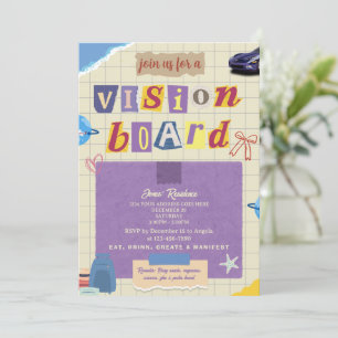 Invitation pour une soirée de tableau de vision cr