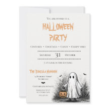 Invitation pour une soirée d'Halloween effrayante