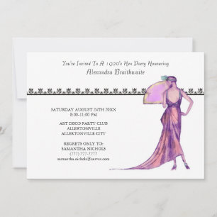 Invitation pour une soirée entre filles sur le thè