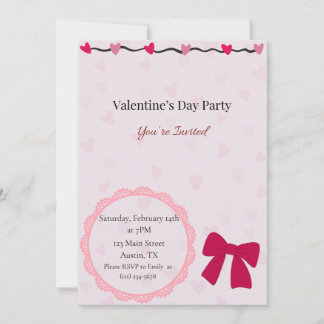 Invitation pour une soirée filles à la Saint-Valen