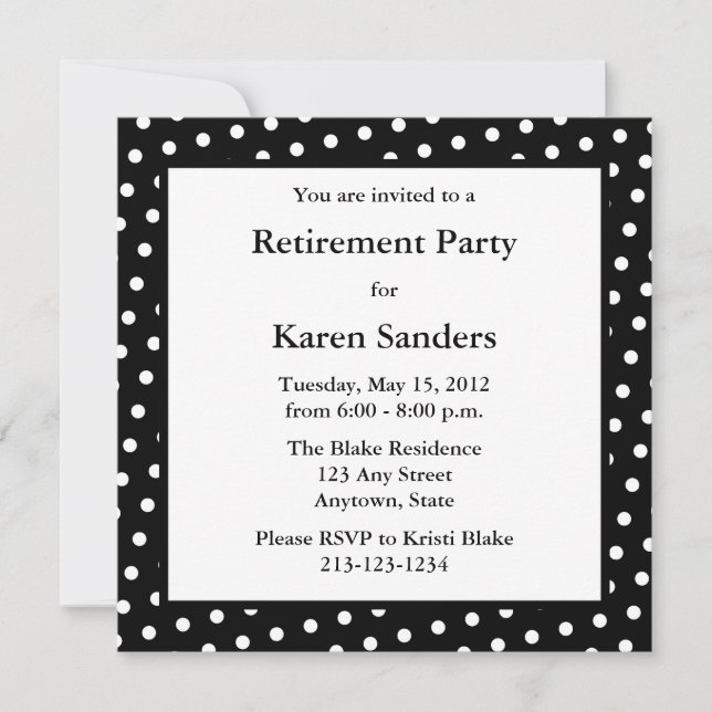 Invitation pour une soirée ou un événement formel  (Devant)