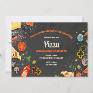 Invitation pour une Soirée Pizza à Faire Soi-Même