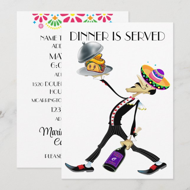 Invitation pour une Soirée / Rassemblement Unique  (Devant / Derrière)