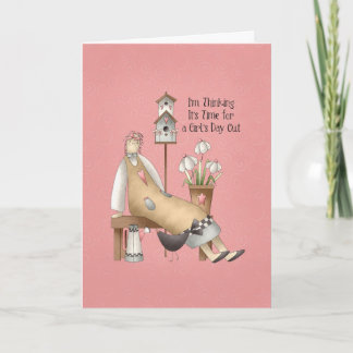 Invitation pour une sortie entre filles