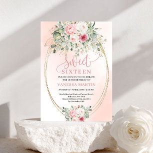 Invitation pour une Sweet Sixteen à la végétation