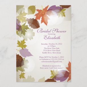 Invitation pourpre moderne de Fête de la mariée de