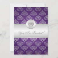 Pourpre royal de couronne de Fête de la mariée