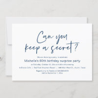 Pouvez-Vous Garder Un Secret, Surprise Anniversair