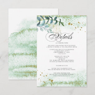 Invitation prairie sauvage   Green Botanical Mariage Details 