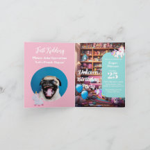 Prank Birthday Invitation, Unicorn Love, fête pers